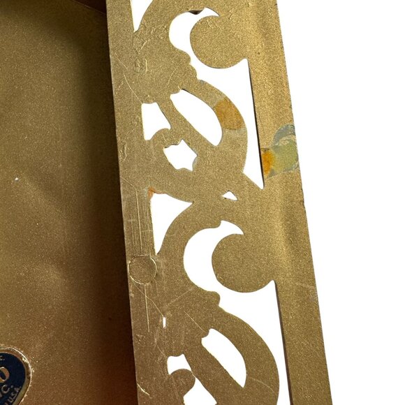 Syroco Set Of 4 Vintage Gold Diamond-Shaped Wall Plaques Ornate Design MCM Decor - Picture 14 of 16